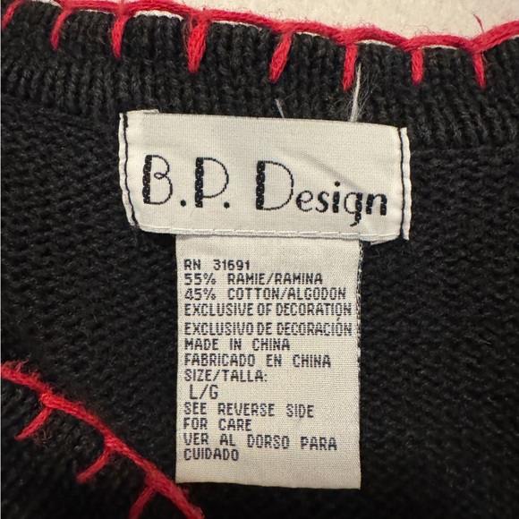 B.P. design Festive Snowman Knit Vest - Picture 4 of 6